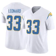 Men's Nike Los Angeles Chargers Deane Leonard White Vapor F.U.S.E. Jersey - Limited