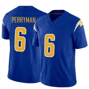 Men's Nike Los Angeles Chargers Denzel Perryman Royal Vapor F.U.S.E. Jersey - Limited