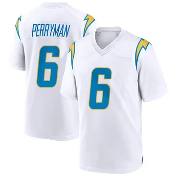 Men's Nike Los Angeles Chargers Denzel Perryman White Jersey - Game