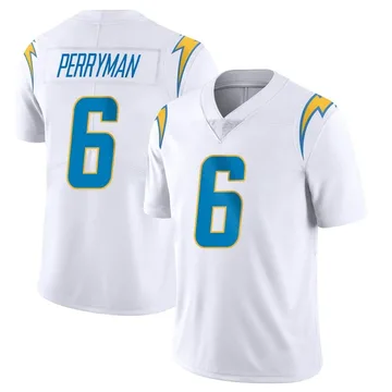 Men's Nike Los Angeles Chargers Denzel Perryman White Vapor Untouchable Jersey - Limited