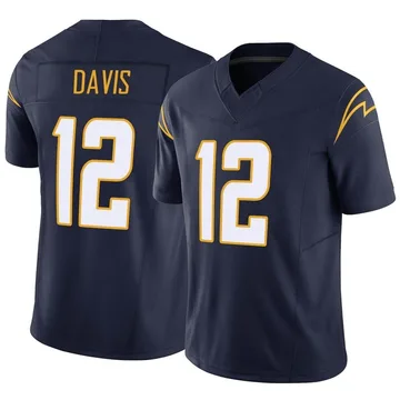 Men's Los Angeles Chargers Derius Davis Navy Vapor F.U.S.E. Jersey - Limited