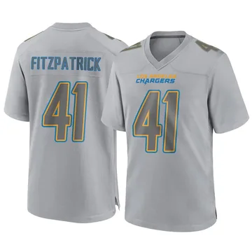 Men's Nike Los Angeles Chargers Dez Fitzpatrick Gray Atmosphere Fashion Jersey - Game