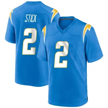 Men's Nike Los Angeles Chargers Easton Stick Blue Powder Alternate Jersey - Game