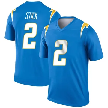 Men's Nike Los Angeles Chargers Easton Stick Blue Powder Jersey - Legend