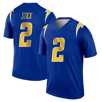 Men's Nike Los Angeles Chargers Easton Stick Royal 2nd Alternate Jersey - Legend