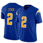 Men's Nike Los Angeles Chargers Easton Stick Royal Vapor F.U.S.E. Jersey - Limited