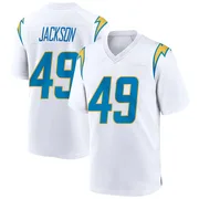 Men's Nike Los Angeles Chargers Eddie Jackson White Jersey - Game