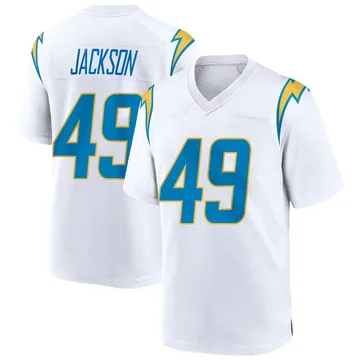 Men's Nike Los Angeles Chargers Eddie Jackson White Jersey - Game