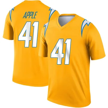 Men's Nike Los Angeles Chargers Eli Apple Gold Inverted Jersey - Legend