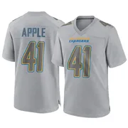 Men's Nike Los Angeles Chargers Eli Apple Gray Atmosphere Fashion Jersey - Game