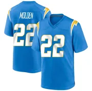 Men's Nike Los Angeles Chargers Elijah Molden Blue Powder Alternate Jersey - Game