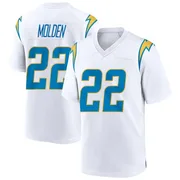 Men's Nike Los Angeles Chargers Elijah Molden White Jersey - Game