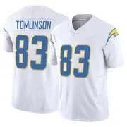 Men's Nike Los Angeles Chargers Eric Tomlinson White Vapor F.U.S.E. Jersey - Limited