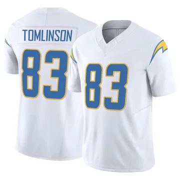 Men's Nike Los Angeles Chargers Eric Tomlinson White Vapor F.U.S.E. Jersey - Limited