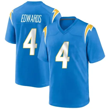 Men's Nike Los Angeles Chargers Gus Edwards Blue Powder Alternate Jersey - Game