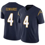 Men's Nike Los Angeles Chargers Gus Edwards Navy Vapor F.U.S.E. Jersey - Limited