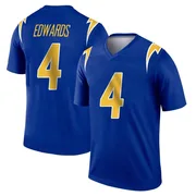 Men's Nike Los Angeles Chargers Gus Edwards Royal 2nd Alternate Jersey - Legend