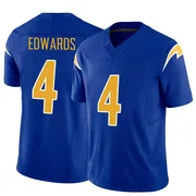 Men's Nike Los Angeles Chargers Gus Edwards Royal Vapor F.U.S.E. Jersey - Limited