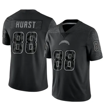 Men's Nike Los Angeles Chargers Hayden Hurst Black Reflective Jersey - Limited