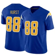 Men's Nike Los Angeles Chargers Hayden Hurst Royal Vapor F.U.S.E. Jersey - Limited