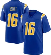 Men's Nike Los Angeles Chargers JK Scott Royal 2nd Alternate Jersey - Game