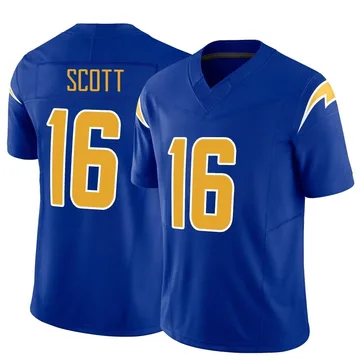 Men's Nike Los Angeles Chargers JK Scott Royal Vapor F.U.S.E. Jersey - Limited