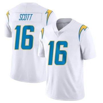 Men's Nike Los Angeles Chargers JK Scott White Vapor Untouchable Jersey - Limited