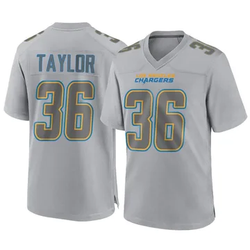 Men's Los Angeles Chargers Ja'Sir Taylor Gray Atmosphere Fashion Jersey - Game