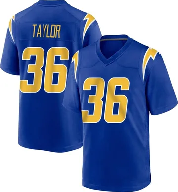 Men's Nike Los Angeles Chargers Ja'Sir Taylor Royal 2nd Alternate Jersey - Game