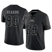 Men's Nike Los Angeles Chargers Jalen Reagor Black Reflective Jersey - Limited