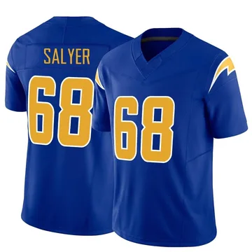 Men's Nike Los Angeles Chargers Jamaree Salyer Royal Vapor F.U.S.E. Jersey - Limited