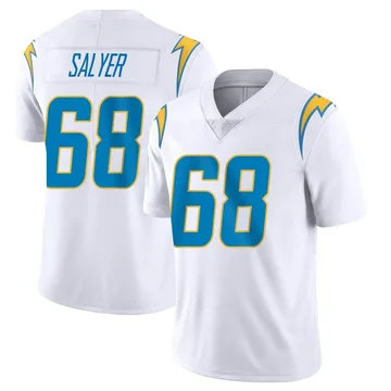 Men's Nike Los Angeles Chargers Jamaree Salyer White Vapor Untouchable Jersey - Limited