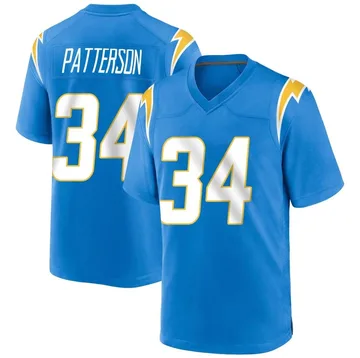 Men's Nike Los Angeles Chargers Jaret Patterson Blue Powder Alternate Jersey - Game