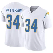 Men's Nike Los Angeles Chargers Jaret Patterson White Vapor F.U.S.E. Jersey - Limited