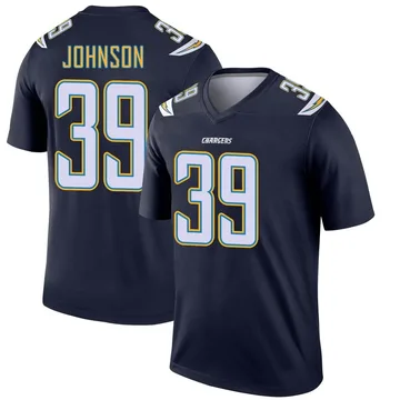 Men's Nike Los Angeles Chargers Jaylen Johnson Navy Jersey - Legend