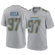 Men's Nike Los Angeles Chargers Joey Bosa Gray Atmosphere Fashion Jersey - Game