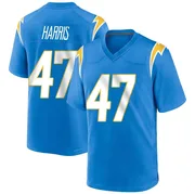 Men's Nike Los Angeles Chargers Josh Harris Blue Powder Alternate Jersey - Game