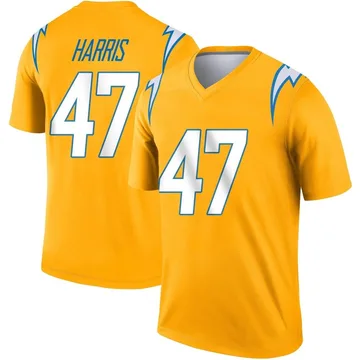 Men's Nike Los Angeles Chargers Josh Harris Gold Inverted Jersey - Legend