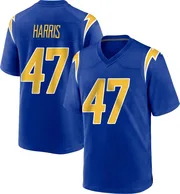 Men's Nike Los Angeles Chargers Josh Harris Royal 2nd Alternate Jersey - Game