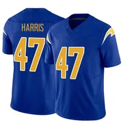 Men's Nike Los Angeles Chargers Josh Harris Royal Vapor F.U.S.E. Jersey - Limited