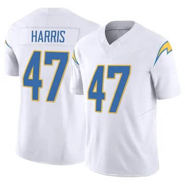 Men's Nike Los Angeles Chargers Josh Harris White Vapor F.U.S.E. Jersey - Limited