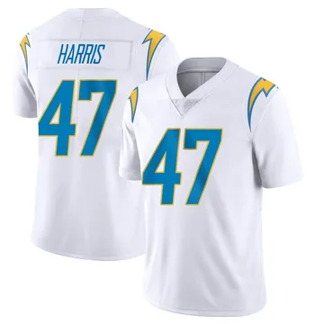 Men's Nike Los Angeles Chargers Josh Harris White Vapor Untouchable Jersey - Limited