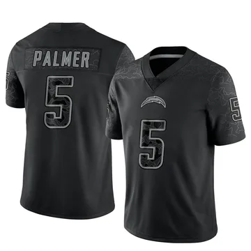 Men's Nike Los Angeles Chargers Joshua Palmer Black Reflective Jersey - Limited