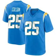 Men's Nike Los Angeles Chargers Junior Colson Blue Powder Alternate Jersey - Game