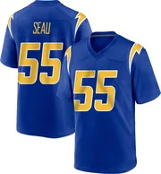 Men's Nike Los Angeles Chargers Junior Seau Royal 2nd Alternate Jersey - Game