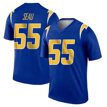 Men's Nike Los Angeles Chargers Junior Seau Royal 2nd Alternate Jersey - Legend