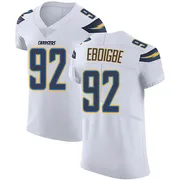 Men's Nike Los Angeles Chargers Justin Eboigbe White Vapor Untouchable Jersey - Elite