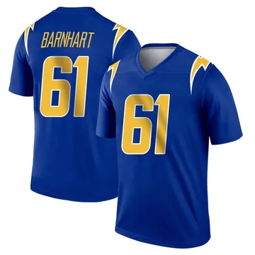 Men's Nike Los Angeles Chargers Karsen Barnhart Royal 2nd Alternate Jersey - Legend