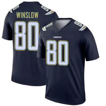 Men's Nike Los Angeles Chargers Kellen Winslow Navy Jersey - Legend