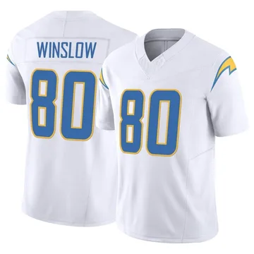 Men's Nike Los Angeles Chargers Kellen Winslow White Vapor F.U.S.E. Jersey - Limited